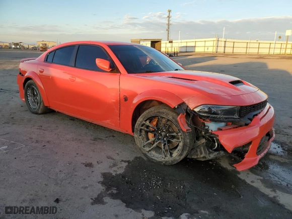 2022 Dodge Charger SRT Hellcat Widebody with VIN 2C3CDXL92NH122094, listed as a Copart auction lot 86927294 with 33,050 mi miles and Salvage Title. Bid and sale history available at carsss.com. Image 4.