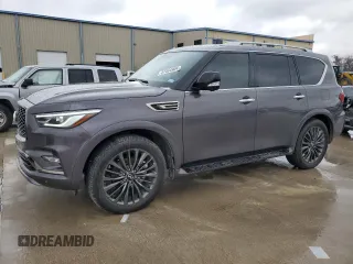 2024 Infiniti QX80 SENSORY with VIN JN8AZ2BE8R9331369, listed as a Copart auction lot 87464904 with 10,743 mi miles and Salvage Title. Bid and sale history available at carsss.com. Image 1.