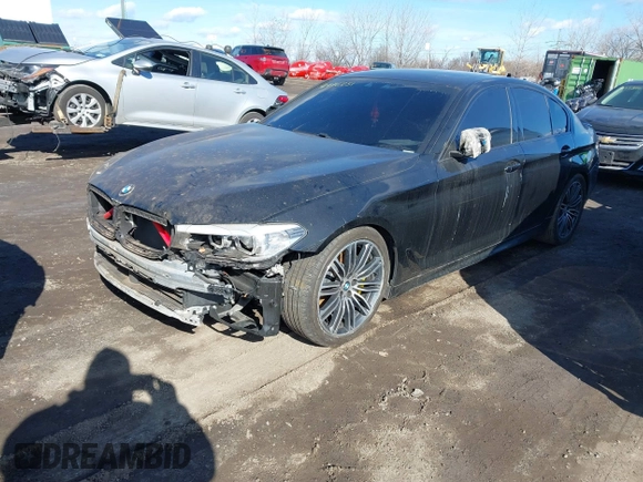2019 BMW 5 Series 540i xDrive with VIN WBAJE7C54KWD55100, listed as a IAAI auction lot 41476251 with 74,733 mi miles and . Bid and sale history available at carsss.com. Image 20.