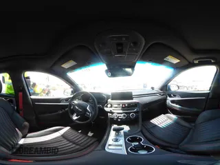 2023 Genesis G70 2.0T with VIN KMTG34TA1PU111825, listed as a IAAI auction lot 42030503 with 1 mi miles. Bid and sale history available at carsss.com. Image 18.