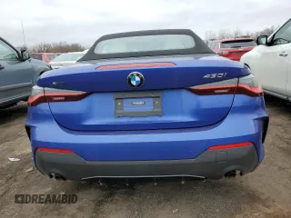 2023 BMW 4 Series 430i xDrive with VIN WBA43AT09PCM21604, listed as a Copart auction lot 49326175 with 15,305 mi miles and Salvage Title. Bid and sale history available at DreamBid. Image 6.