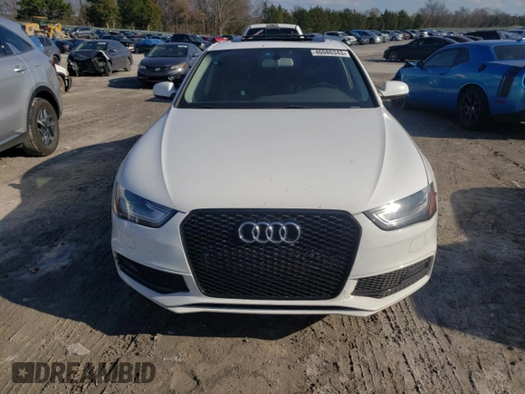 2016 Audi A4 Premium with VIN WAUAFAFL4GN016593, listed as a Copart auction lot 46086343 with 52,045 mi miles. Bid and sale history available at carsss.com. Image 5.