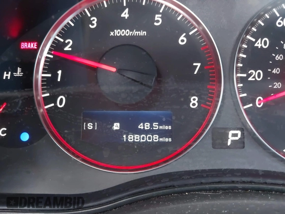 2007 Subaru Legacy GT Limited with VIN 4S3BL676574202431, listed as a IAAI auction lot 41943320 with 188,008 mi miles and . Bid and sale history available at DreamBid. Image 7.