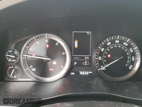 2017 Lexus LX with VIN JTJHY7AX7H4247677, listed as a Copart auction lot 80441714 with 76,656 mi miles and Salvage Title. Bid and sale history available at carsss.com. Image 9.