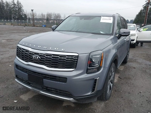 2021 Kia Telluride S with VIN 5XYP6DHC7MG160587, listed as a IAAI auction lot 41095240 with 55,954 mi miles. Bid and sale history available at carsss.com. Image 2.