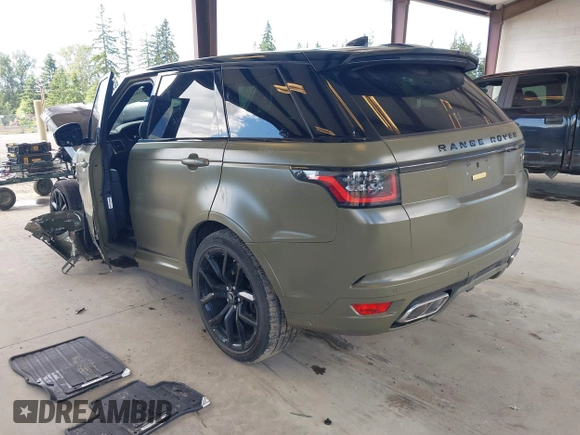 2021 Land Rover Range Rover Sport SVR with VIN SALWZ2RE1MA781663, listed as a IAAI auction lot 42383778 with Not provided miles and . Bid and sale history available at DreamBid. Image 3.