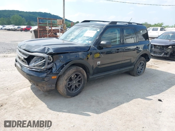 2021 Ford Bronco Sport Big Bend with VIN 3FMCR9B65MRA66120, listed as a IAAI auction lot 42417233 with 60,609 mi miles and . Bid and sale history available at DreamBid. Image 2.