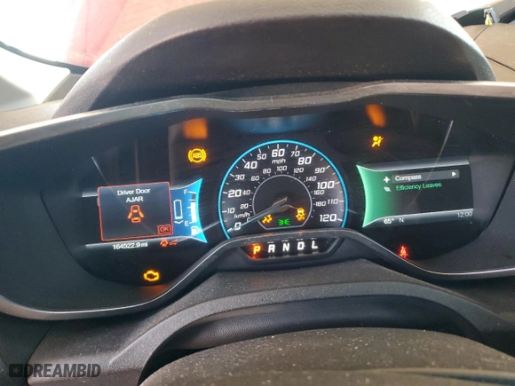 2014 Ford C-Max Hybrid SE with VIN 1FADP5AU2EL507974, listed as a Copart auction lot 49839775 with 164,522 mi miles and Salvage Title. Bid and sale history available at carsss.com. Image 9.