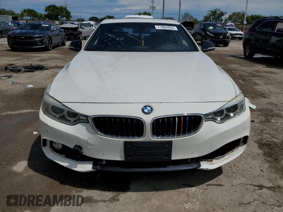 2014 BMW 4 Series 428i xDrive with VIN WBA3N5C52EK197054, listed as a Copart auction lot 71804204 with 168,035 mi miles and Salvage title. Bid and sale history available at DreamBid. Image 5.
