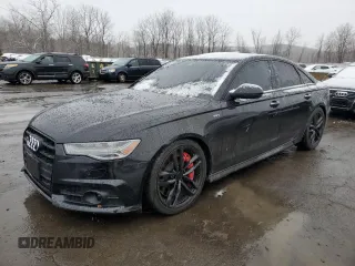 2018 Audi S6 Premium Plus with VIN WAUFFAFC9JN037615, listed as a Copart auction lot 85506084 with 76,456 mi miles and Salvage Title. Bid and sale history available at carsss.com. Image 1.
