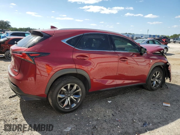 2019 Lexus NX with VIN JTJYARBZXK2157037, listed as a Copart auction lot 52301645 with 46,722 mi miles and Non Repairable. Bid and sale history available at carsss.com. Image 3.