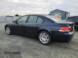 2007 BMW 7 Series 750i with VIN WBAHL835X7DT08910, listed as a Copart auction lot 45055265 with 145,050 mi miles and Clean title. Bid and sale history available at DreamBid. Image 2.