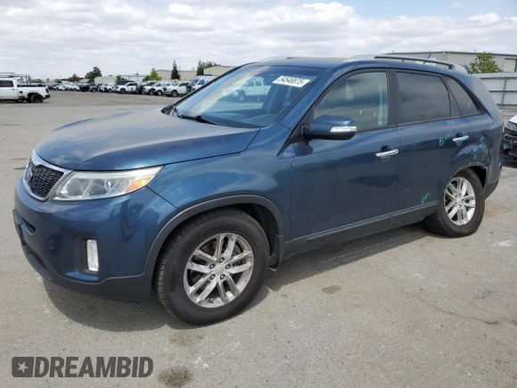 2014 Kia Sorento LX with VIN 5XYKT4A79EG483444, listed as a Copart auction lot 54548875 with 110,461 mi miles and Salvage Title. Bid and sale history available at carsss.com. Image 1.