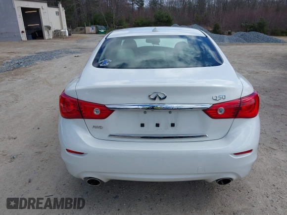 2015 Infiniti Q50 Premium z VIN JN1BV7ARXFM399617, wystawiony jako IAAI lot #41884672 z przebiegiem 116 320 mil mil oraz . Historia ofert i sprzedaży dostępna na DreamBid. Obrazek 16.