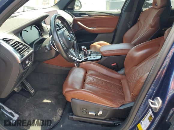 2020 BMW X3 M Competition z VIN 5YMTS0C04LLT10567, wystawiony jako Copart lot #54367805 z przebiegiem 53 055 mil mil oraz Szkoda całkowita • Salvage title. Historia ofert i sprzedaży dostępna na DreamBid. Obrazek 7.