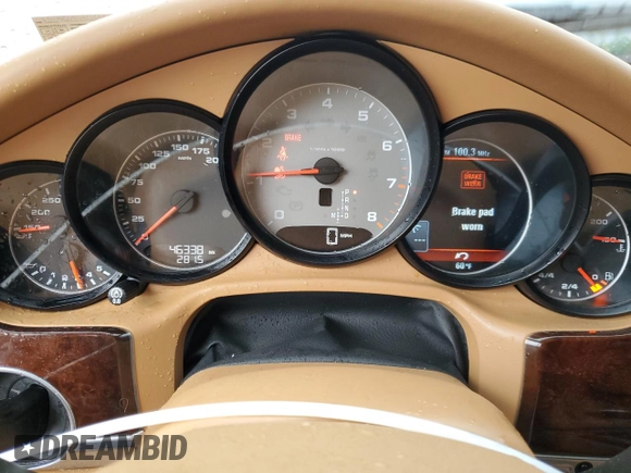 2010 Porsche Panamera S with VIN WP0AB2A71AL063808, listed as a Copart auction lot 56120525 with 46,338 mi miles and Salvage title. Bid and sale history available at DreamBid. Image 9.