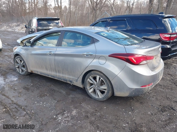 2014 Hyundai Elantra SE with VIN KMHDH4AE8EU112407, listed as a IAAI auction lot 41713194 with 126,050 mi miles. Bid and sale history available at carsss.com. Image 3.
