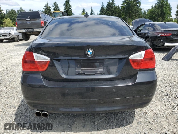 2008 BMW 3 Series 328xi with VIN WBAVC73588KP39496, listed as a Copart auction lot 62034915 with 128,368 mi miles and Salvage title. Bid and sale history available at DreamBid. Image 6.