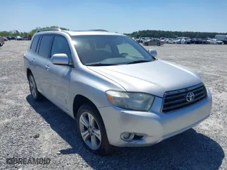 2008 Toyota Highlander Sport with VIN JTEDS43A782035038, listed as a IAAI auction lot 42038615 with 278,109 mi miles. Bid and sale history available at carsss.com. Image 1.