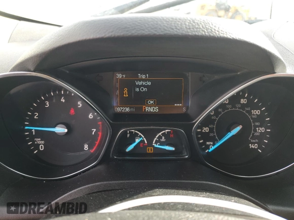 2018 Ford Escape S with VIN 1FMCU0F70JUC60202, listed as a Copart auction lot 46696365 with 97,236 mi miles and Salvage Title. Bid and sale history available at carsss.com. Image 9.