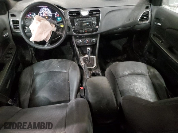 2013 Chrysler 200 LX with VIN 1C3CCBAB5DN691619, listed as a Copart auction lot 41957855 with 114,726 mi miles and Salvage Title. Bid and sale history available at carsss.com. Image 8.