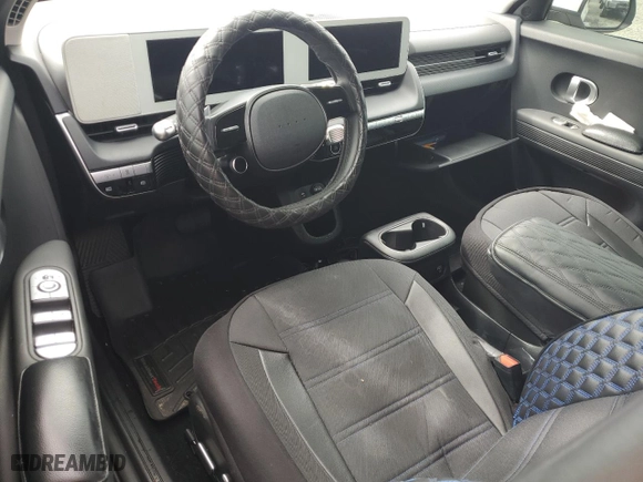 2023 Hyundai IONIQ 5 SE Standard Range with VIN KM8KM4AB3PU138392, listed as a Copart auction lot 74308814 with 0 mi miles and Non Repairable. Bid and sale history available at carsss.com. Image 8.