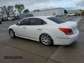 2013 Hyundai Equus Signature with VIN KMHGH4JH5DU064421, listed as a Copart auction lot 49272045 with 129,449 mi miles and Salvage Title. Bid and sale history available at DreamBid. Image 2.