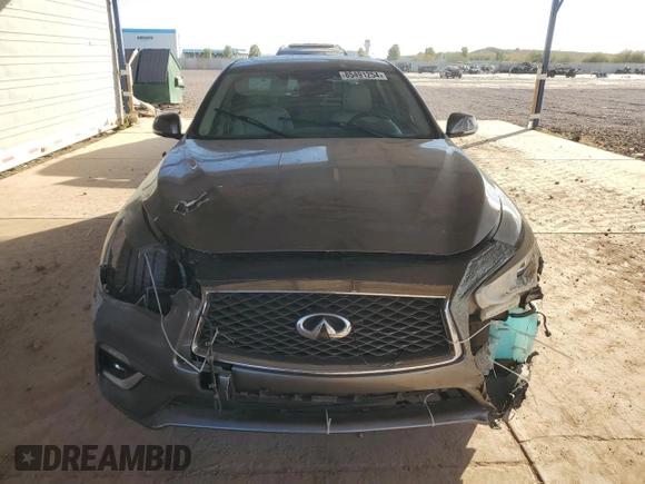 2019 Infiniti Q50 3.0t LUXE with VIN JN1EV7AP4KM515173, listed as a Copart auction lot 85491254 with 69,118 mi miles and Salvage Title. Bid and sale history available at carsss.com. Image 5.