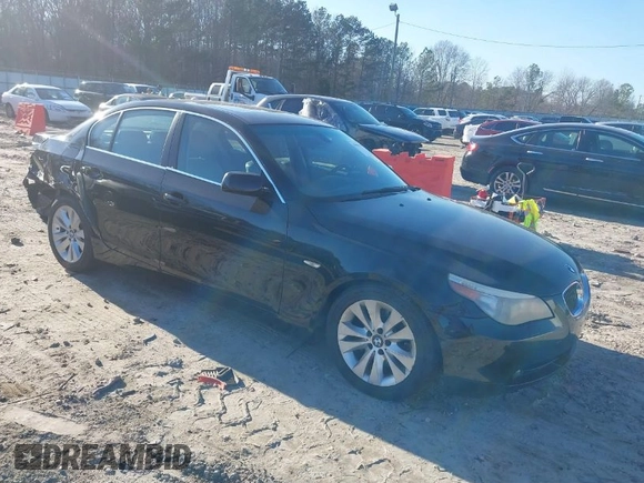 2005 BMW 5 Series 545i with VIN WBANB33515B089725, listed as a IAAI auction lot 41504335 with 117,657 mi miles and . Bid and sale history available at carsss.com. Image 1.