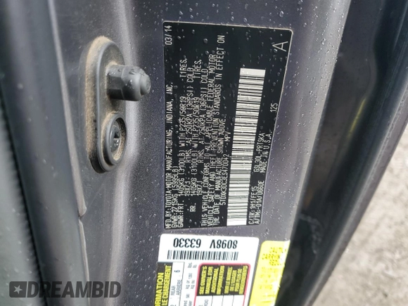2014 Toyota Sienna SE with VIN 5TDXK3DC3ES470042, listed as a Copart auction lot 49254335 with 99,208 mi miles and Salvage Title. Bid and sale history available at DreamBid. Image 13.
