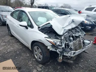2017 Chevrolet Cruze LS with VIN 3G1BC5SM3HS552277, listed as a IAAI auction lot 41248585 with 113,352 mi miles. Bid and sale history available at carsss.com. Image 1.
