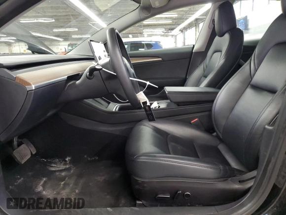 2023 Tesla Model 3 with VIN 5YJ3E1EA5PF439017, listed as a Copart auction lot 53694145 with 73,875 mi miles and Salvage Title. Bid and sale history available at DreamBid. Image 7.