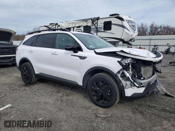 2022 Kia Sorento X-Line S with VIN 5XYRLDLC7NG109066, listed as a Copart auction lot 49709975 with 42,031 mi miles and Salvage Title. Bid and sale history available at carsss.com. Image 4.