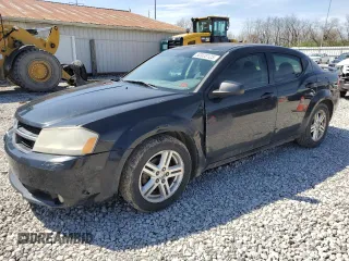 2008 Dodge Avenger SXT with VIN 1B3LC56K28N287318, listed as a Copart auction lot 52028125 with 205,209 mi miles and Salvage Title. Bid and sale history available at carsss.com. Image 1.