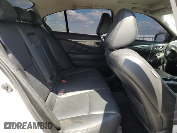 2015 Infiniti Q50 z VIN JN1BV7AR3FM414717, wystawiony jako Copart lot #58420545 z przebiegiem 79 393 mil mil oraz Szkoda całkowita • Salvage title. Historia ofert i sprzedaży dostępna na DreamBid. Obrazek 10.
