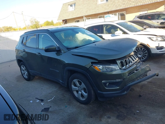 2019 Jeep Compass Altitude z VIN 3C4NJCBB6KT637645, wystawiony jako IAAI lot #40686310 z przebiegiem 60 215 mil mil oraz . Historia ofert i sprzedaży dostępna na DreamBid. Obrazek 1.