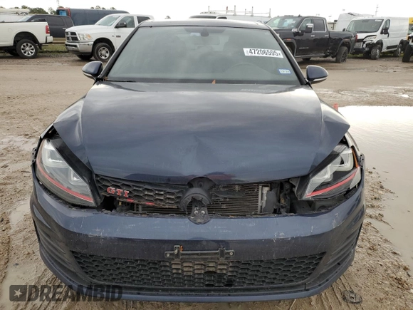 2016 Volkswagen Golf GTI Autobahn w/Performance Pkg with VIN 3VW447AU1GM049468, listed as a Copart auction lot 47206595 with 71,245 mi miles and Salvage Title. Bid and sale history available at carsss.com. Image 5.