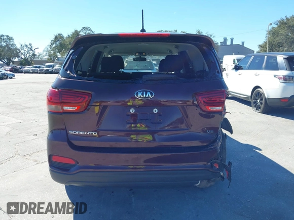 2020 Kia Sorento LX V6 with VIN 5XYPGDA50LG621118, listed as a IAAI auction lot 40988611 with 78,427 mi miles. Bid and sale history available at carsss.com. Image 16.
