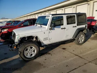 2016 Jeep Wrangler Unlimited Sport with VIN 1C4BJWDGXGL122759, listed as a Copart auction lot 43308215 with 87,068 mi miles and Salvage Title. Bid and sale history available at carsss.com. Image 1.