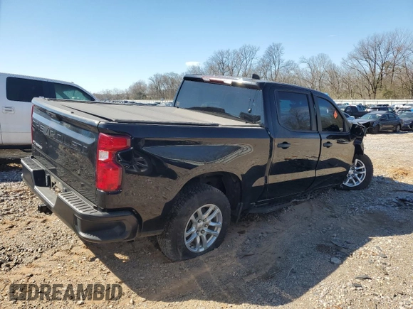 2021 Chevrolet Silverado 1500 Work Truck with VIN 3GCUYAEF6MG412664, listed as a Copart auction lot 84463134 with Not Provided miles and Salvage Title. Bid and sale history available at DreamBid. Image 3.