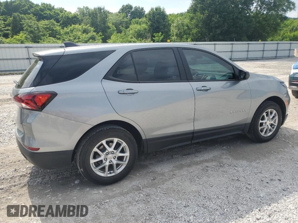 2023 Chevrolet Equinox LS z VIN 3GNAXHEG7PL174964, wystawiony jako Copart lot #58373315 z przebiegiem 34 175 mil mil oraz Szkoda całkowita • Salvage title. Historia ofert i sprzedaży dostępna na DreamBid. Obrazek 3.