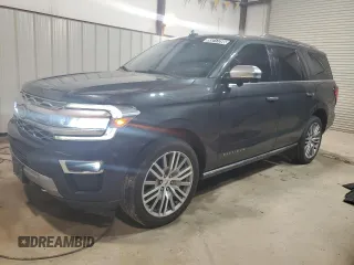 2022 Ford Expedition Platinum with VIN 1FMJU1MT1NEA49314, listed as a Copart auction lot 55217395 with 61,178 mi miles and Clean title. Bid and sale history available at DreamBid. Image 1.