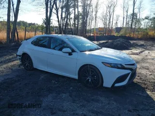 2021 Toyota Camry SE Nightshade with VIN 4T1G11AK0MU406520, listed as a IAAI auction lot 41536834 with 76,711 mi miles and . Bid and sale history available at DreamBid. Image 1.