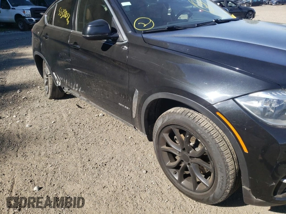 2016 BMW X6 xDrive35i with VIN 5UXKU2C53G0N81759, listed as a Copart auction lot 55359052 with 81,674 mi miles. Bid and sale history available at carsss.com. Image 9.