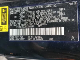 2014 Lexus RX 350 z VIN 2T2BK1BA2EC230291, wystawiony jako Copart lot #56869165 z przebiegiem 125 265 mil mil oraz Szkoda całkowita • Salvage title. Historia ofert i sprzedaży dostępna na DreamBid. Obrazek 13.