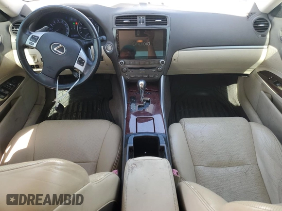 2011 Lexus IS 250 z VIN JTHCF5C26B2034956, wystawiony jako Copart lot #56358965 z przebiegiem 64 591 mil mil oraz Szkoda całkowita • Salvage title. Historia ofert i sprzedaży dostępna na DreamBid. Obrazek 8.