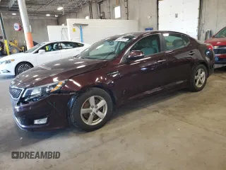 2015 Kia Optima LX with VIN 5XXGM4A72FG385817, listed as a Copart auction lot 63429435 with 116,121 mi miles and Salvage title. Bid and sale history available at DreamBid. Image 1.