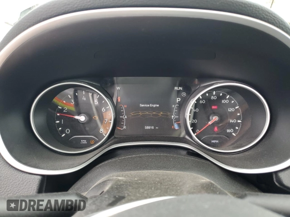 2019 Jeep Compass Latitude z VIN 3C4NJDBBXKT661517, wystawiony jako Copart lot #63339275 z przebiegiem 58 916 mil mil oraz Szkoda całkowita • Salvage title. Historia ofert i sprzedaży dostępna na DreamBid. Obrazek 9.