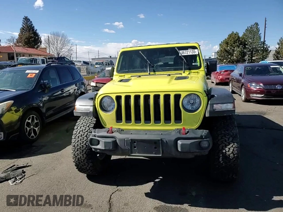 2023 Jeep Wrangler Rubicon with VIN 1C4HJXFN6PW515569, listed as a Copart auction lot 46721135 with 9,114 mi miles and Salvage title. Bid and sale history available at DreamBid. Image 11.