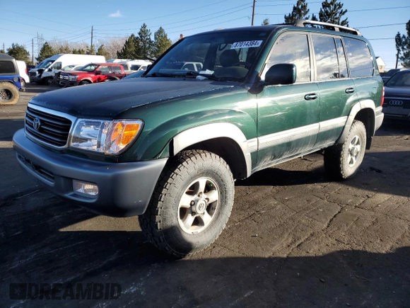 1999 Toyota Land Cruiser with VIN JT3HT05J5X0031805, listed as a Copart auction lot 87014384 with 233,248 mi miles and Clean Title. Bid and sale history available at carsss.com. Image 1.